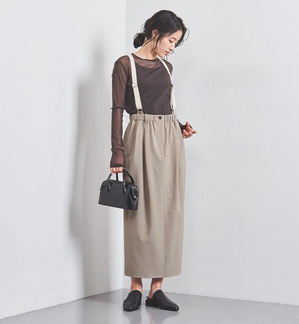 UNITED ARROWS「サスペンダー スカート」|スカート|