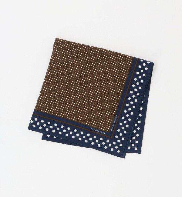 UNITED ARROWS「ドット バンダナ」|ハンカチ|DK.BROWN