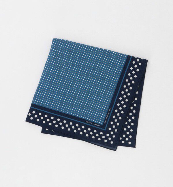 UNITED ARROWS「ドット バンダナ」|ハンカチ|COBALT