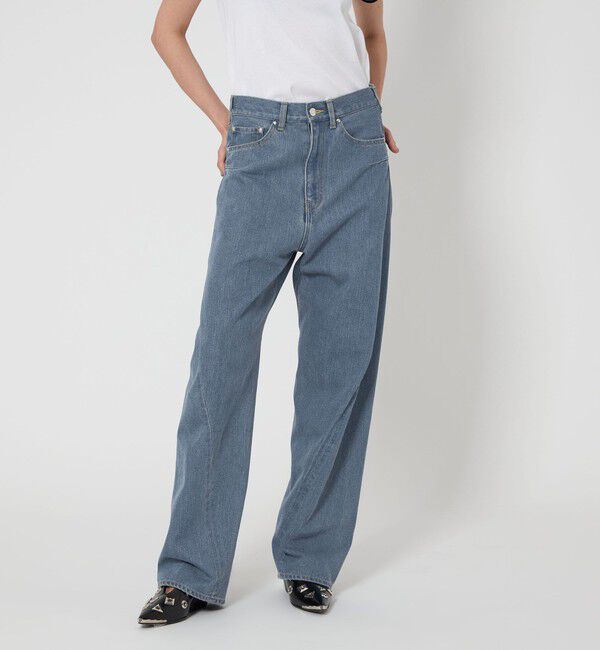 ASTRAET「＜ASTRAET＞ TORSADE デニムパンツ UNISEX」|デニム|LT.BLUE