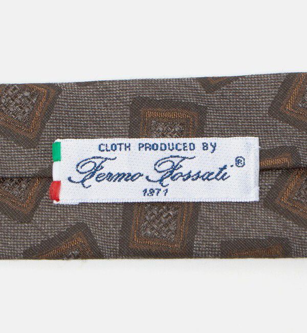 UNITED ARROWS「ブラウン スクエアジャガード ネクタイ」|ネクタイ・蝶ネクタイ|