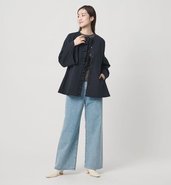 LIGHT SPONGY フリル コート（UNITED ARROWS）｜ルミネのファッション