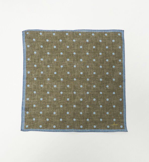 UNITED ARROWS「＜molteni＞ ドットプリント ポケットチーフ」|ハンカチ|