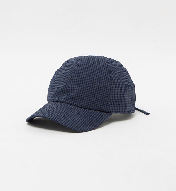UNITED ARROWS「ギンガムチェック キャップ UV」|キャップ・キャスケット|NAVY