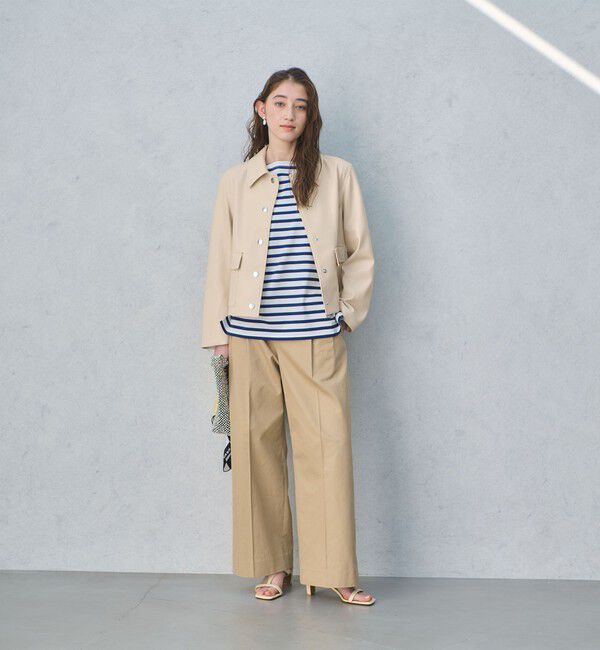 UNITED ARROWS「レザーライク ショートブルゾン」|ブルゾン・スタジャン|