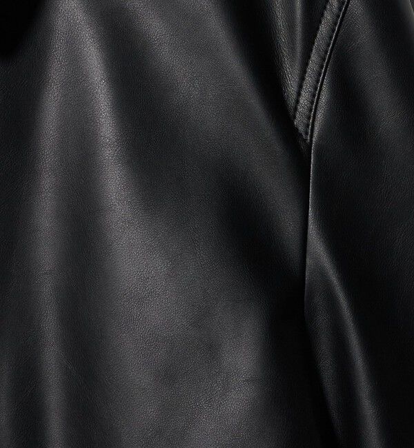 UNITED ARROWS「レザーライク ショートブルゾン」|ブルゾン・スタジャン|