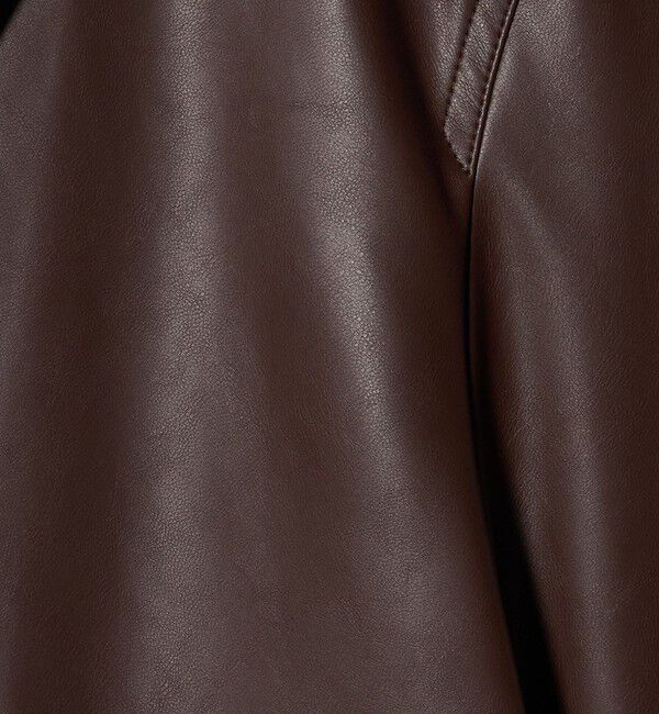 UNITED ARROWS「レザーライク ショートブルゾン」|ブルゾン・スタジャン|
