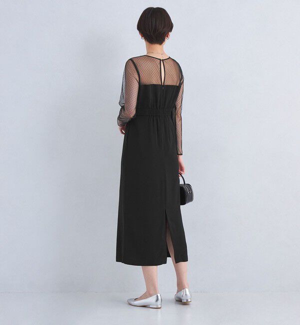 UNITED ARROWS green label relaxing「ドットチュール ビスチェ ワンピース 2」|ワンピース|