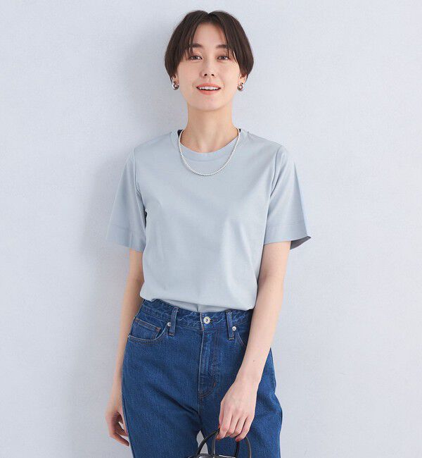 UNITED ARROWS green label relaxing「＜1_OF MINE＞スタンダード Tシャツ -制菌-」|Tシャツ・カットソー|LT.BLUE