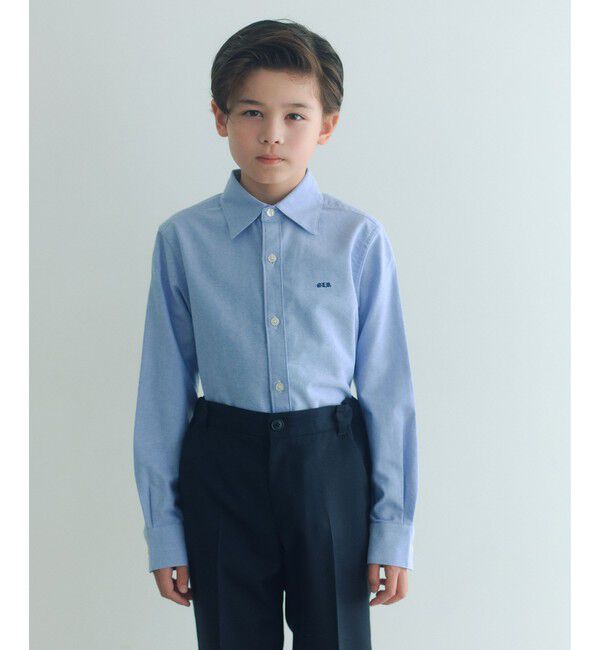 UNITED ARROWS green label relaxing「オックスシャツ / キッズ 140cm-160cm」|シャツ・ブラウス|LT.BLUE