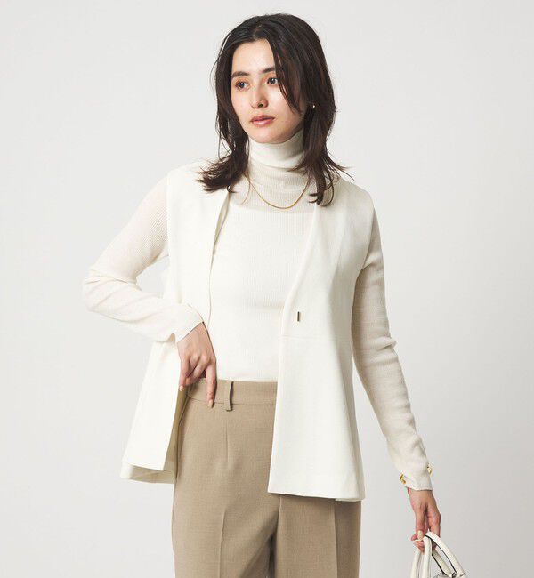 UNITED ARROWS green label relaxing「ウール シアー リブ タートルネック ニット ウォッシャブル」|ニット・セーター|