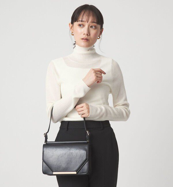 UNITED ARROWS green label relaxing「ウール シアー リブ タートルネック ニット ウォッシャブル」|ニット・セーター|