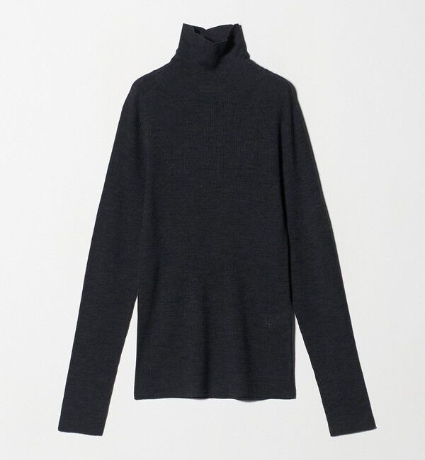UNITED ARROWS green label relaxing「ウール シアー リブ タートルネック ニット ウォッシャブル」|ニット・セーター|