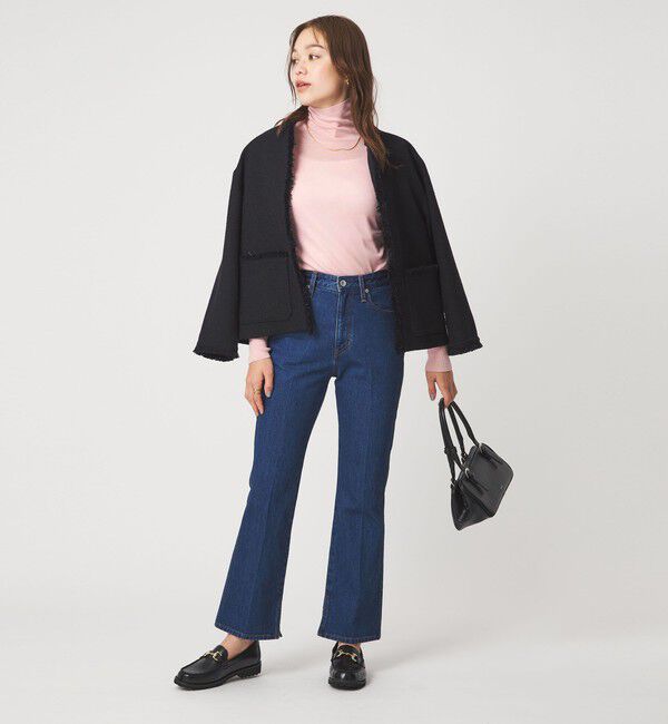 UNITED ARROWS green label relaxing「ウール シアー リブ タートルネック ニット ウォッシャブル」|ニット・セーター|