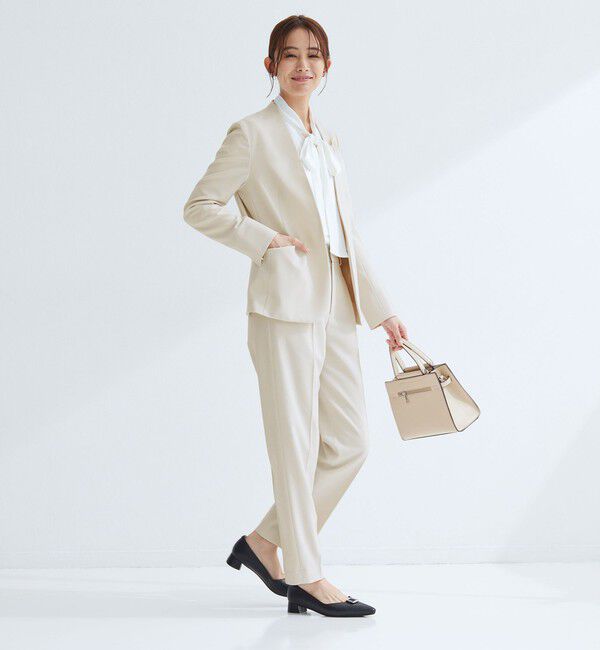 UNITED ARROWS green label relaxing「［size SHORTあり］パウドレ ノーラペル ジャケット ウォッシャブル ストレッチ」|ノーカラージャケット|