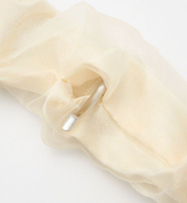 UNITED ARROWS green label relaxing「【WEB限定】チュール ヘアカフ（無地）クラップカフ / ポニーフック / フックポニー」|ヘアゴム・シュシュ|