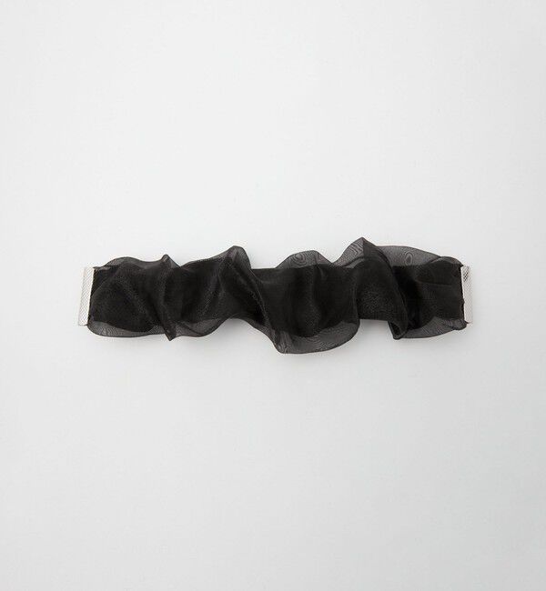 UNITED ARROWS green label relaxing「【WEB限定】チュール ヘアカフ（無地）クラップカフ / ポニーフック / フックポニー」|ヘアゴム・シュシュ|