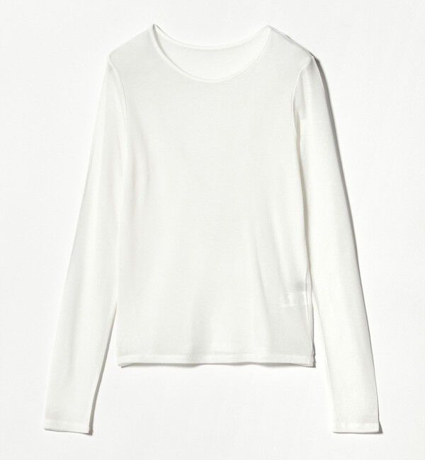 UNITED ARROWS green label relaxing「レディ シアー クルーネック カットソー」|Tシャツ・カットソー|OFF WHITE