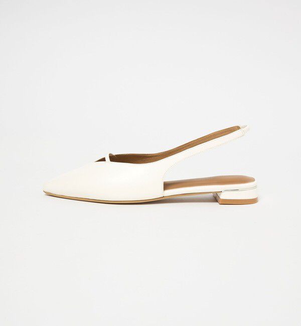 UNITED ARROWS green label relaxing「ポインテッド Vカットバー スリングバックシューズ / サンダル / パンプス」|パンプス|