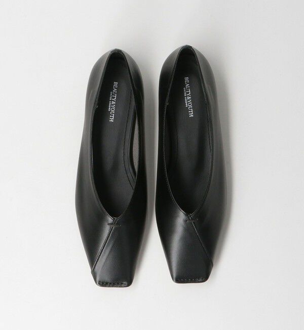 BEAUTY&YOUTH UNITED ARROWS「Vカットステッチ フラットシューズ」|バレエシューズ|