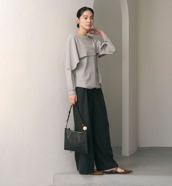 BEAUTY&YOUTH UNITED ARROWS「【WEB限定 Wardrobe DAILY MINIMAL】ケープフリル レイヤーカットソー」|Tシャツ・カットソー|