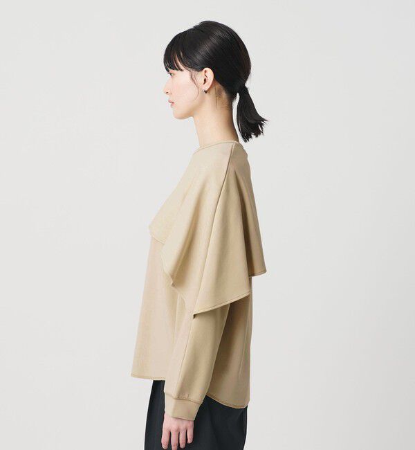 BEAUTY&YOUTH UNITED ARROWS「【WEB限定 Wardrobe DAILY MINIMAL】ケープフリル レイヤーカットソー」|Tシャツ・カットソー|