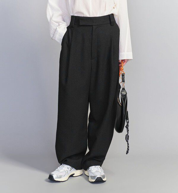 BEAUTY&YOUTH UNITED ARROWS「ツイードライク テーパード パンツ」|その他|BLACK