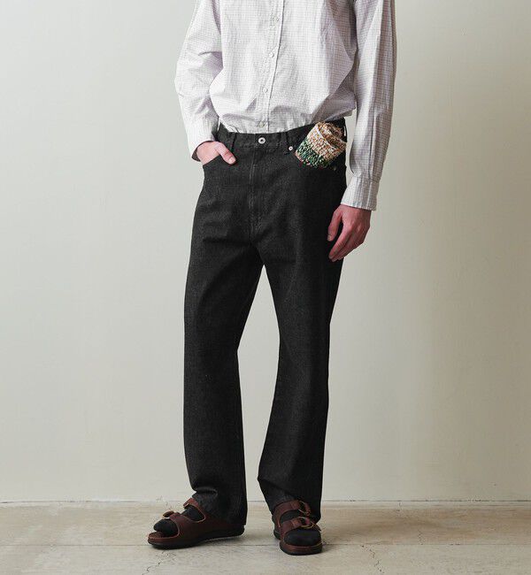 STEVEN ALAN「＜Steven Alan＞ 13.5oz デニム リベット 5ポケット パンツ」|デニム|BLACK