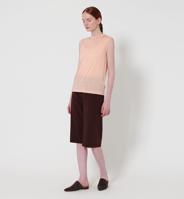 STEVEN ALAN「＜Steven Alan＞ウールジャージー ノースリーブ Tシャツ」|Tシャツ・カットソー|
