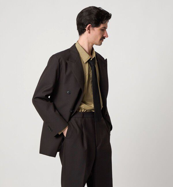 Steven Alan＞ ウール オックスフォード ダブルブレステッド 6B