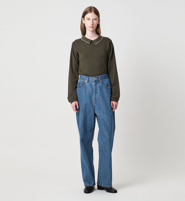 STEVEN ALAN「＜Steven Alan＞コットン デニム ストレート パンツ」|デニム|