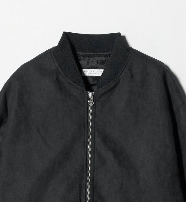 BEAUTY&YOUTH UNITED ARROWS「【WEB限定 WARDROBE SMART】スエードライク リブ ブルゾン」|ブルゾン・スタジャン|