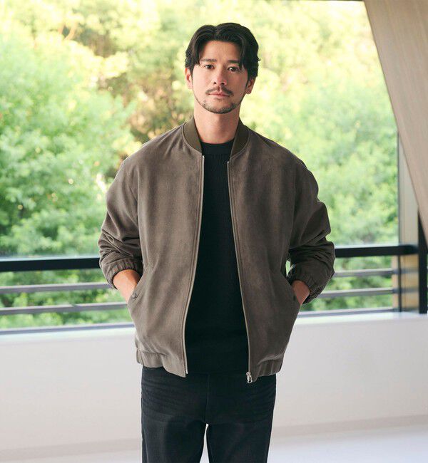 BEAUTY&YOUTH UNITED ARROWS「【WEB限定 WARDROBE SMART】スエードライク リブ ブルゾン」|ブルゾン・スタジャン|
