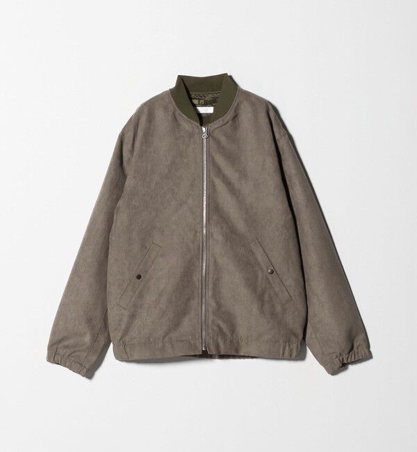 BEAUTY&YOUTH UNITED ARROWS「【WEB限定 WARDROBE SMART】スエードライク リブ ブルゾン」|ブルゾン・スタジャン|
