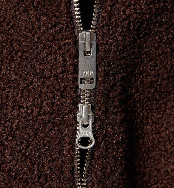 MONKEY TIME「ボアフリース フルジップ フーディー」|カーディガン|