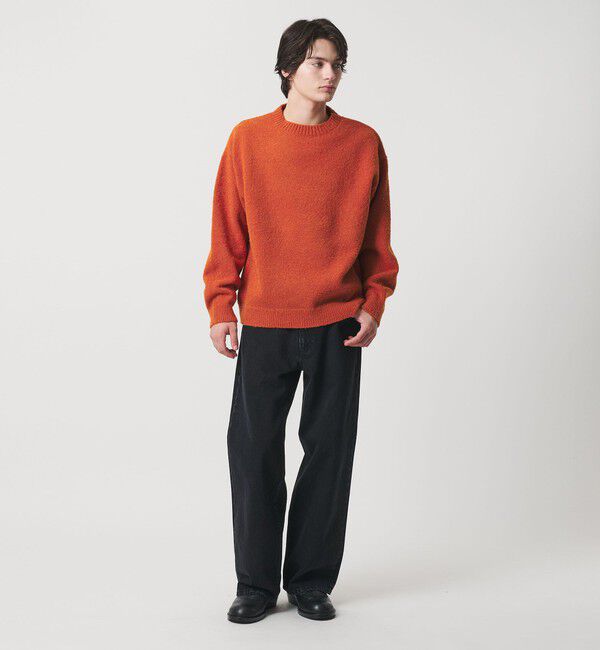 MONKEY TIME「ウール ナイロン ループヤーン クルーネック」|ニット・セーター|