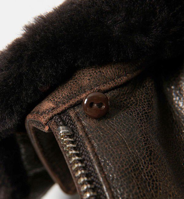 MONKEY TIME「ゴート ムートンカラー ジップ ジャケット」|その他|