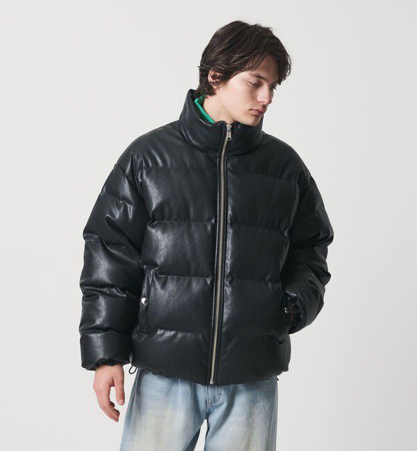 MONKEY TIME「レザーライク ダウン ジャケット」|その他|