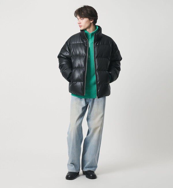 MONKEY TIME「レザーライク ダウン ジャケット」|その他|