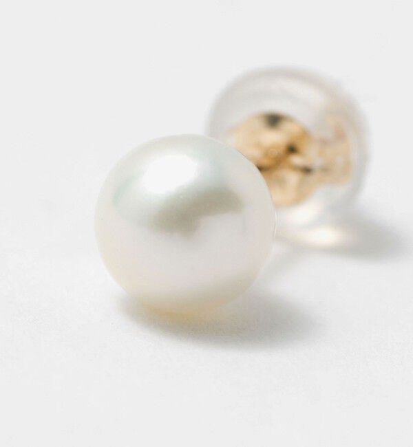 BEAUTY&YOUTH UNITED ARROWS「K10 淡水パール ピアス/5mm」|ピアス|