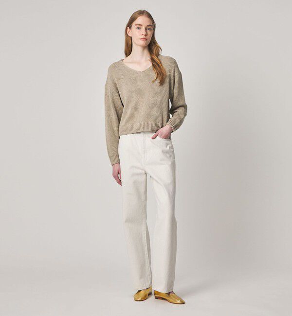 STEVEN ALAN「＜Steven Alan＞コットン シルク Vネック ニット」|ニット・セーター|