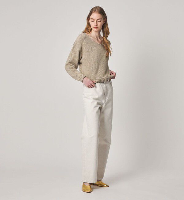 STEVEN ALAN「＜Steven Alan＞コットン シルク Vネック ニット」|ニット・セーター|