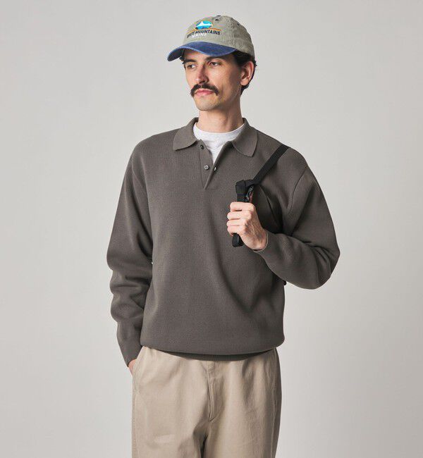 STEVEN ALAN「＜Steven Alan＞ T/C ミラノリブ ポロカラー ニット」|ニット・セーター|