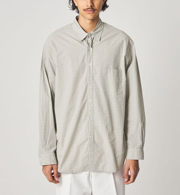 STEVEN ALAN「＜Steven Alan＞ オーガニックコットン マイクロチェック リバースシーム シャツ LOOSE」|シャツ・ブラウス|