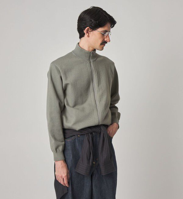 STEVEN ALAN「＜Steven Alan＞ ブラッシュド CTN/PE ドライバーズ ニット ブルゾン」|カーディガン|