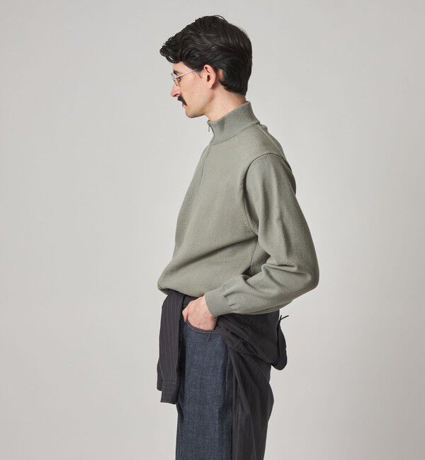 STEVEN ALAN「＜Steven Alan＞ ブラッシュド CTN/PE ドライバーズ ニット ブルゾン」|カーディガン|