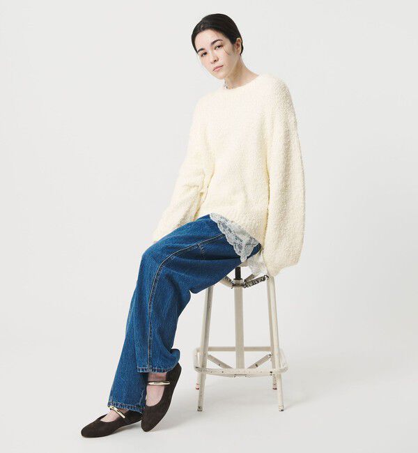 BEAUTY&YOUTH UNITED ARROWS「コットンブレンド シャギーニットプルオーバー」|ニット・セーター|