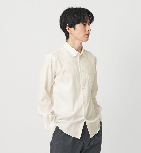 BEAUTY&YOUTH UNITED ARROWS「クリア オックスフォード レギュラー シャツ SLIM型 抗菌防臭機能付き」|シャツ・ブラウス|WHITE