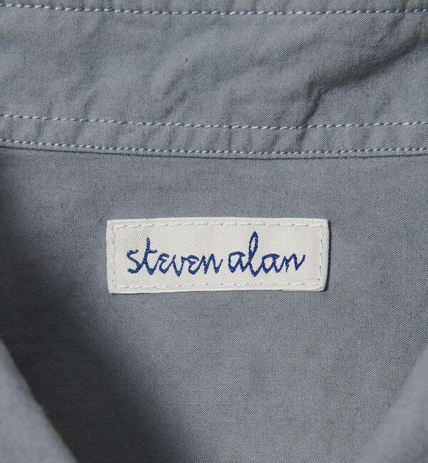 STEVEN ALAN「＜Steven Alan＞ ガーメントダイ ポプリン レギュラーカラー シャツ LOOSE」|シャツ・ブラウス|