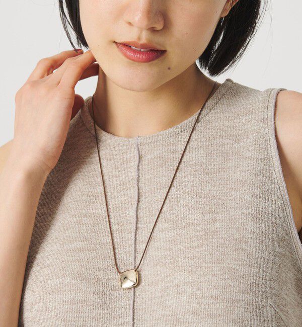 BEAUTY&YOUTH UNITED ARROWS「メタル スクエアモチーフ チョーカー」|ネックレス|MD.BROWN